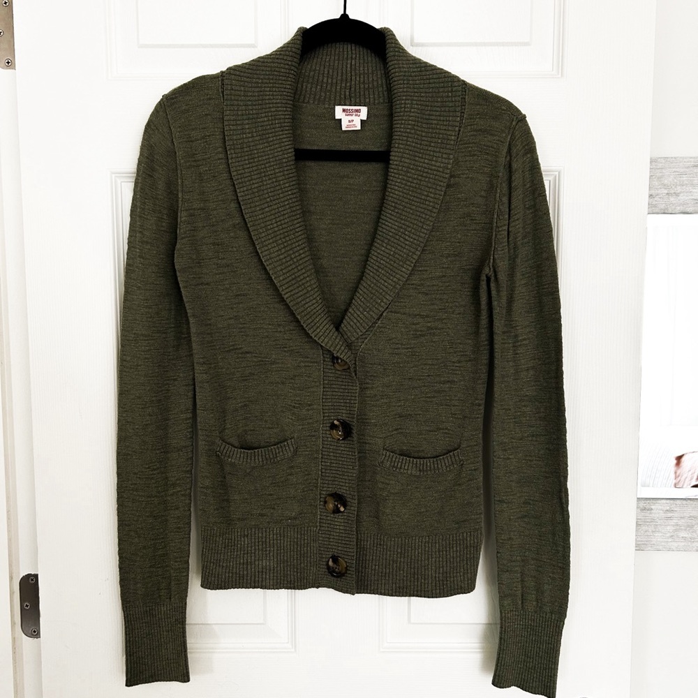 Mossimo Green Cardigan